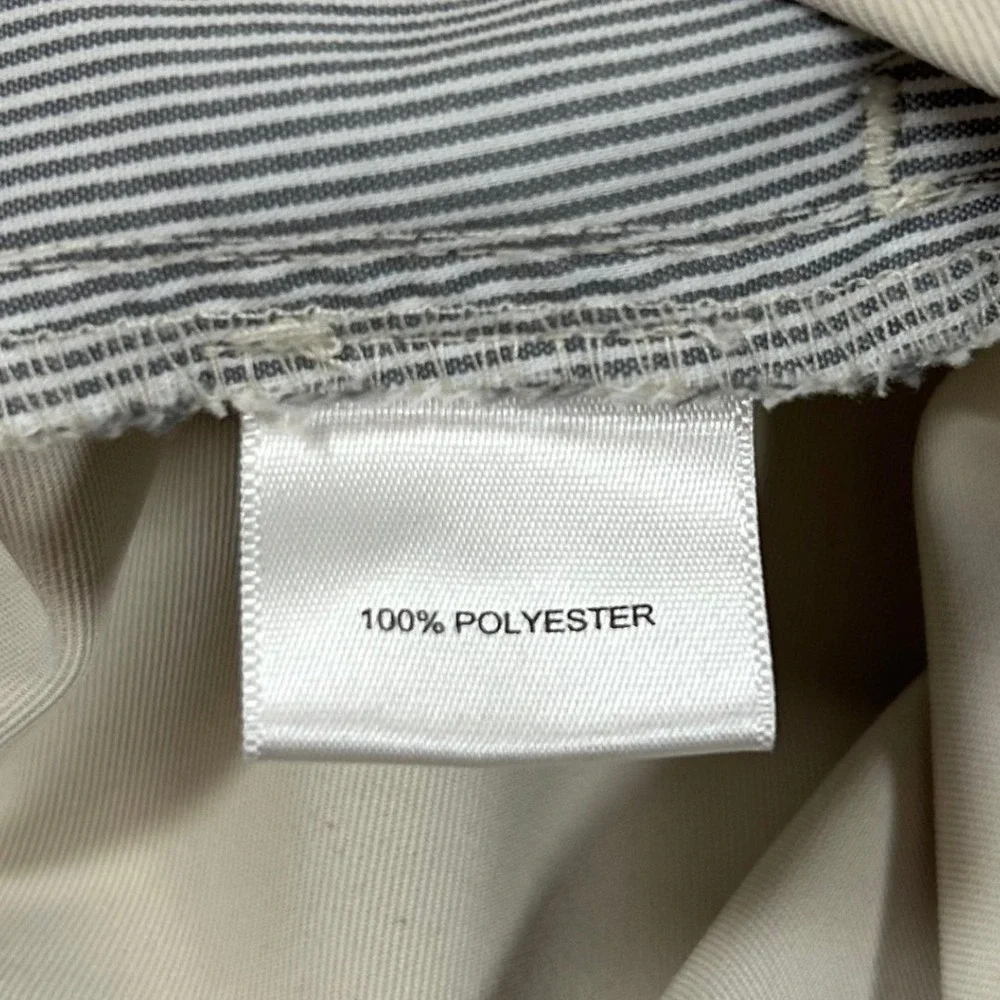 Peter Millar Pants Mens 38 Cream Crown Sport Golf Performance Flat Front Stretch